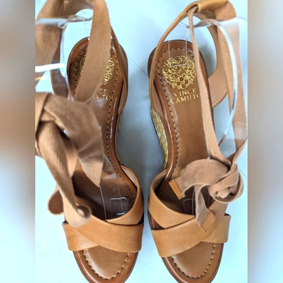 VINCE CAMUTO Pharrah Espadrilles Wedge Platform Ankle Strap Sandals - Picture 2 of 8